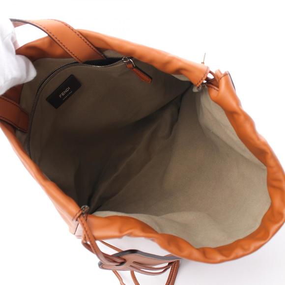 Fendi Rucksack Backpack Bag Leather Brown - Picture 3 of 6